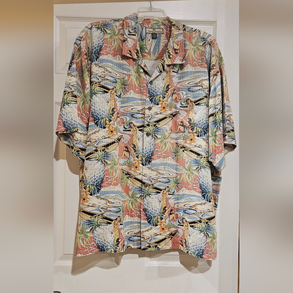 Tommy Bahama Multicolor Silk Blend Shirt Sz XXL